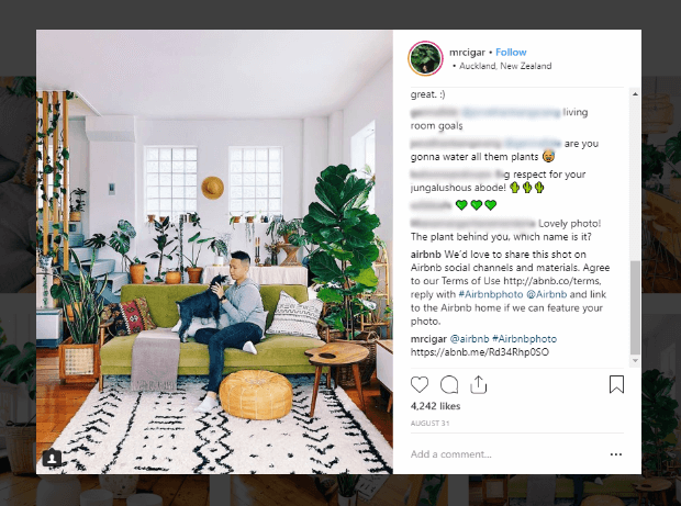 airbnb ugc user generated content