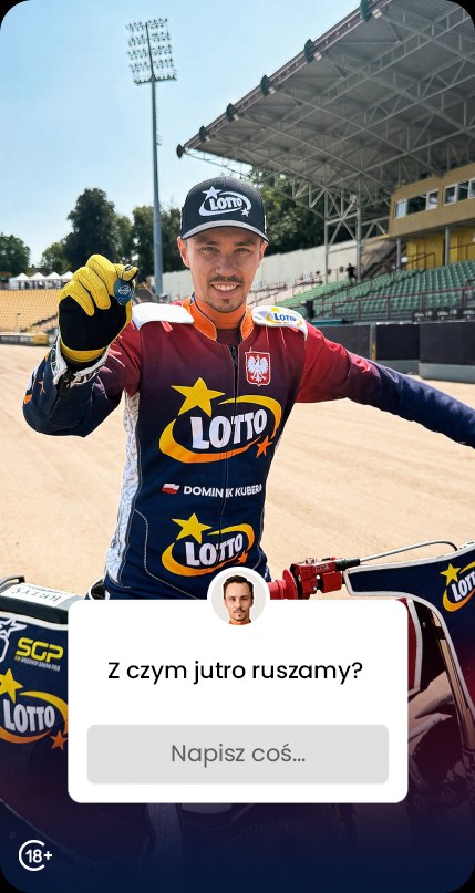 Stories Dominika Kubery na stadionie z pytaniem: Z czym jutro ruszamy?