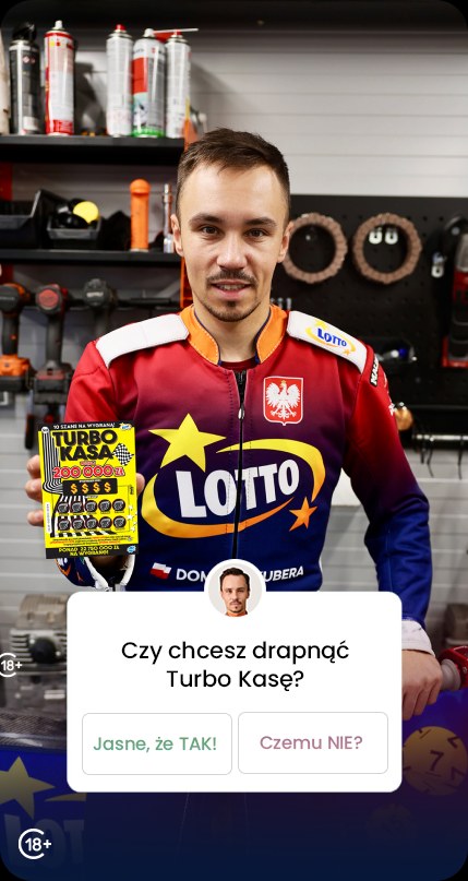 Stories Dominika Kubery w warsztacie z pytaniem: Czy chcesz drapnąć Turbo Kasę?